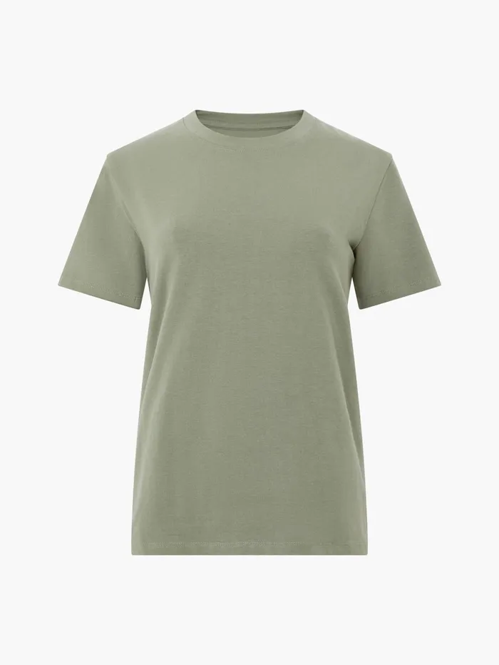 French Connection Premium Crew Neck TShirt Khaki Woman Tops
