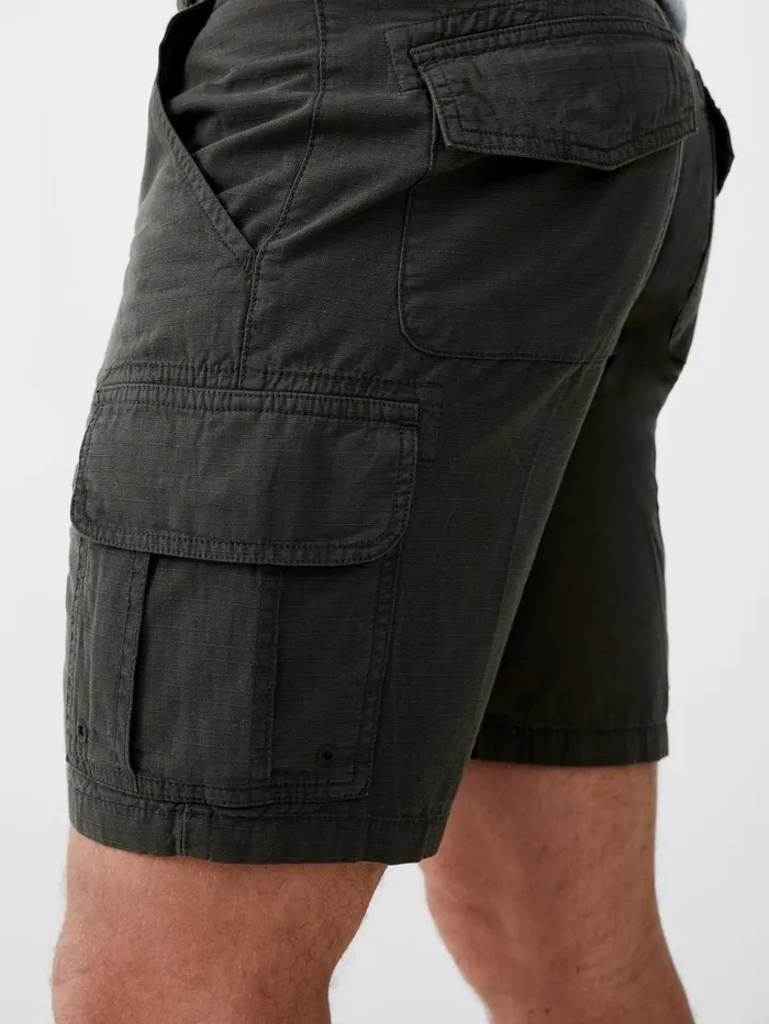French Connection Ripstop Cargo Shorts Olive Man Shorts