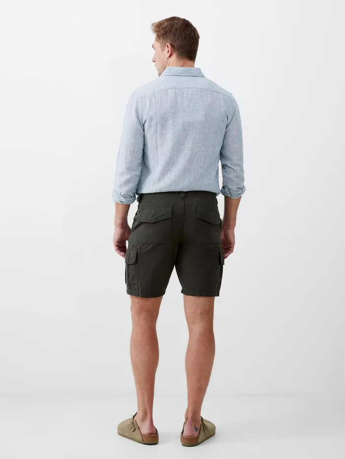 French Connection Ripstop Cargo Shorts Olive Man Shorts
