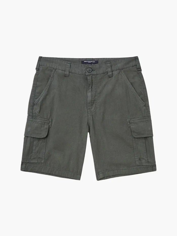 French Connection Ripstop Cargo Shorts Olive Man Shorts