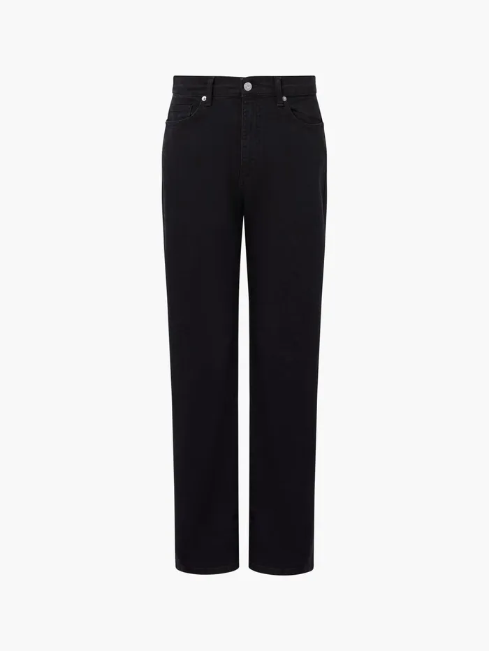 French Connection Toms Denim Bleach Line Jeans 32 Inch Just Black Woman Trousers