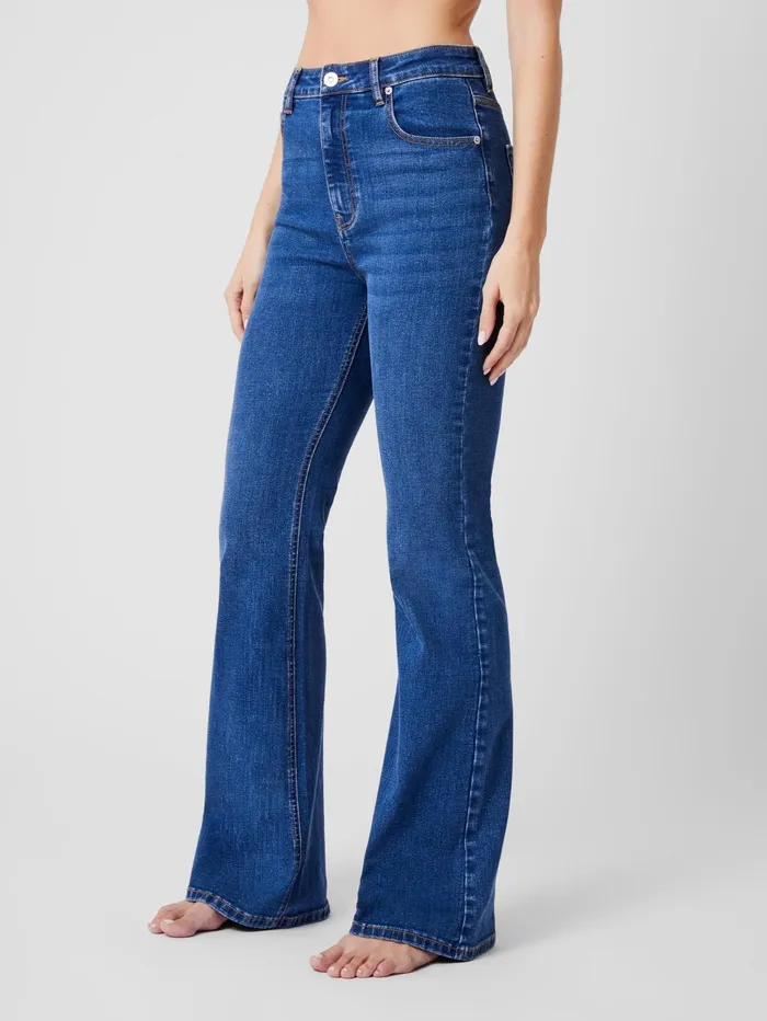French Connection Toms Denim Flared Jeans Mid Wash Woman Trousers