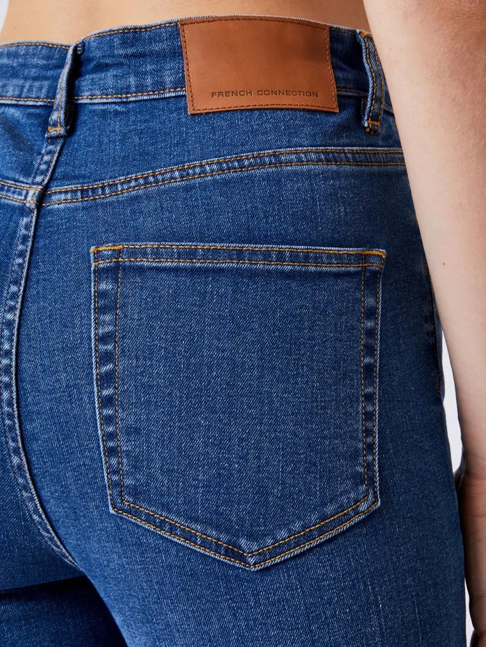 French Connection Toms Denim Flared Jeans Mid Wash Woman Trousers