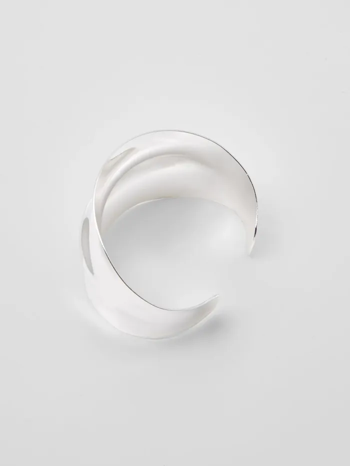 French Connection Wide Open Cuff Silver Woman Jewellery
