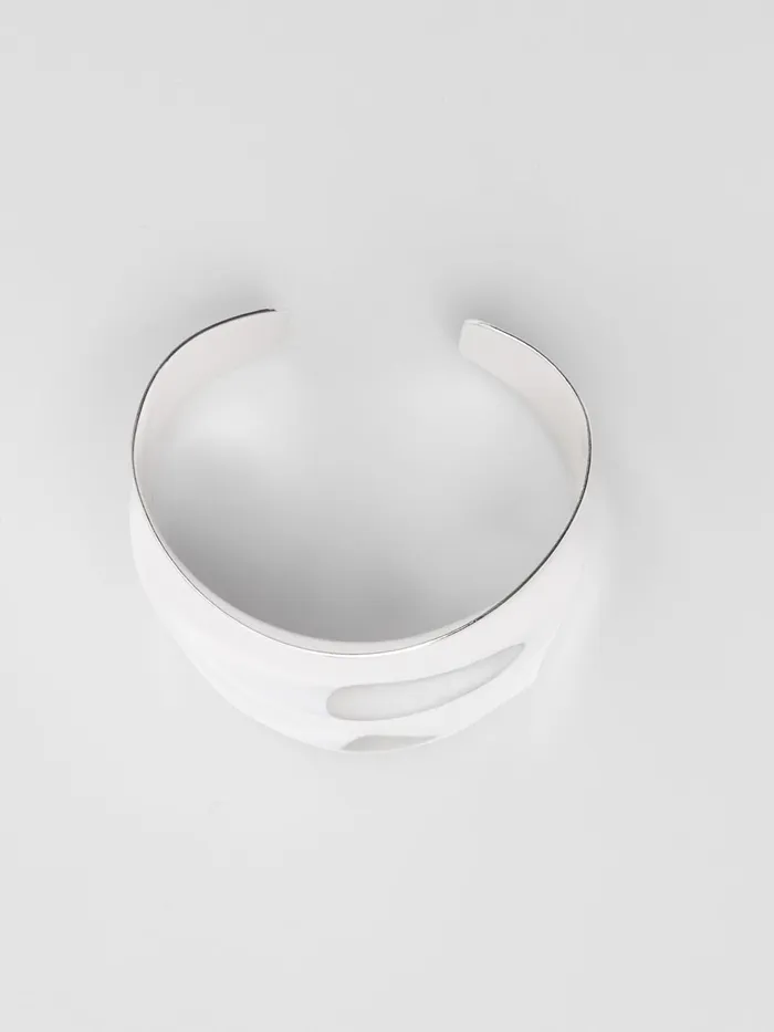French Connection Wide Open Cuff Silver Woman Jewellery
