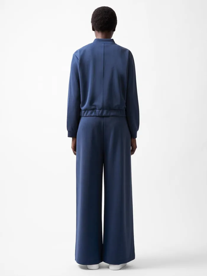 French Connection Wren Zip Through Bomber Jacket Midnight Blue Woman Coats and Jackets