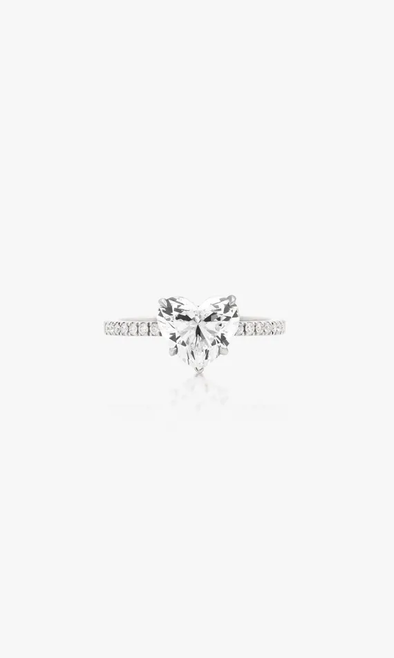 Generation Love Clothing Ma Vie Heart Ring 233 Carats White Gold Women Fine Jewelry Generation Love Clothing Ma Vie Heart Ring 233 Carats White Gold Women Fine Jewelry