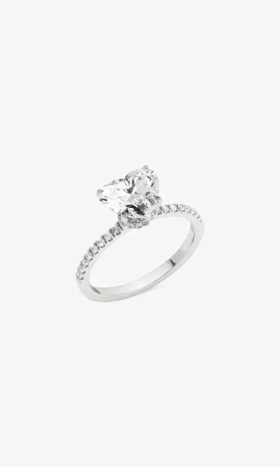Generation Love Clothing Ma Vie Heart Ring 233 Carats White Gold Women Fine Jewelry