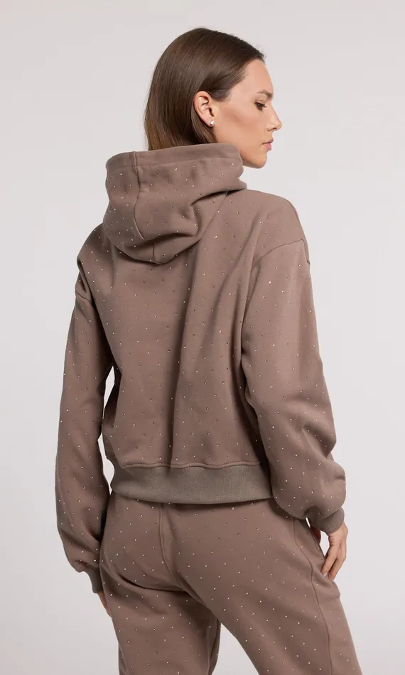 Generation Love Clothing Renae Crystal Hoodie Truffletruffle Women Sweaters and Sweatshirts