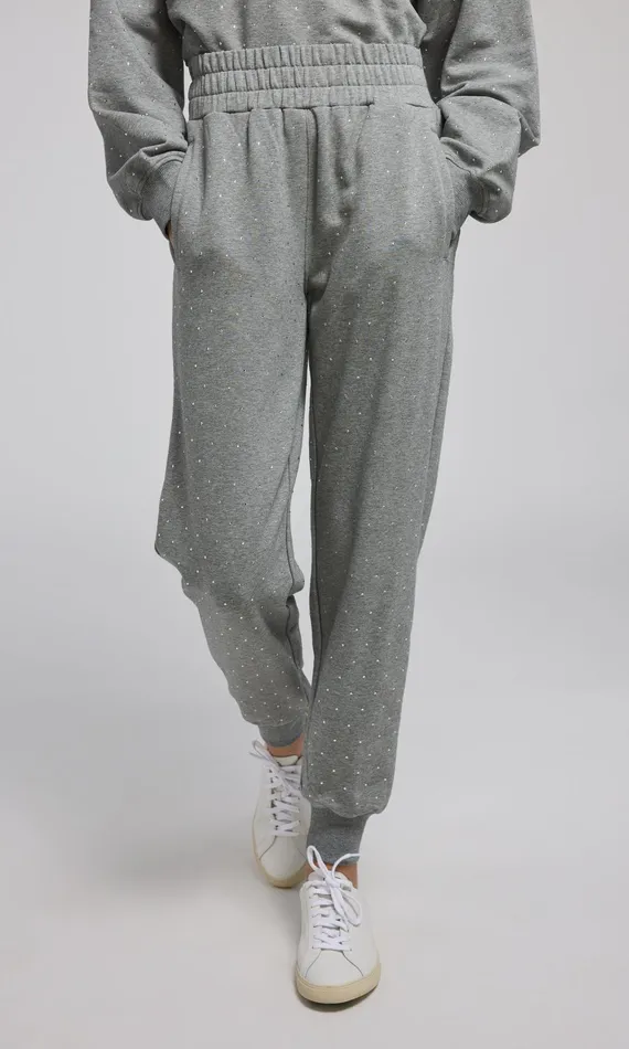 Generation Love Clothing Ruel Crystal Sweatpants Heather Greyclear Women Pants Generation Love Clothing Ruel Crystal Sweatpants Heather Greyclear Women Pants