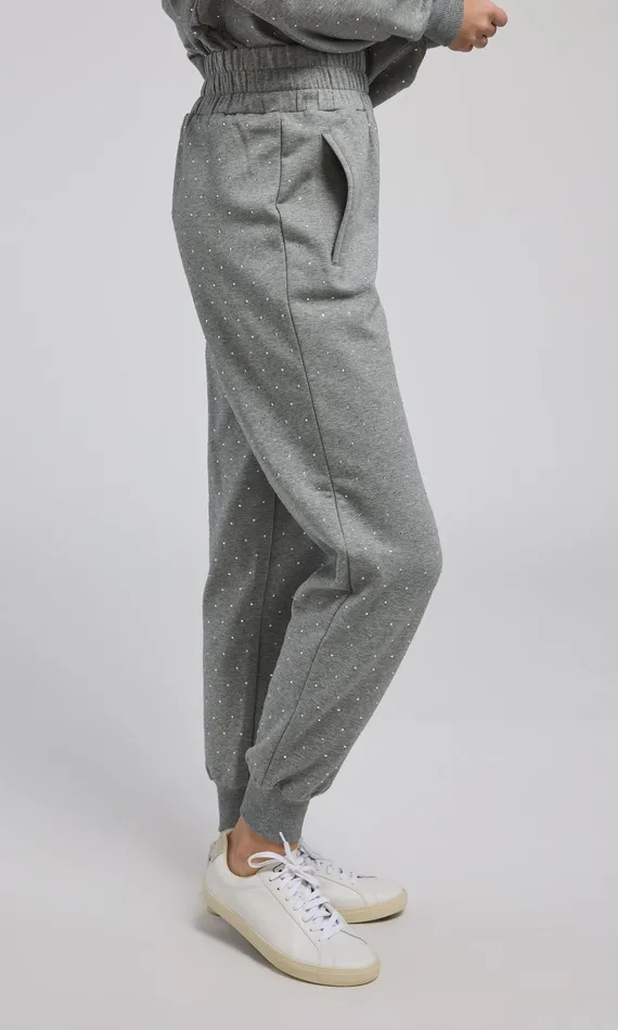 Generation Love Clothing Ruel Crystal Sweatpants Heather Greyclear Women Pants