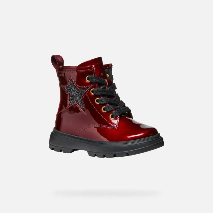 Geox Ankle Boots KIDDARTAH TODDLER GIRL Dark Burgundy Mid Calf Boots Dark Burgundy 8211 Kids