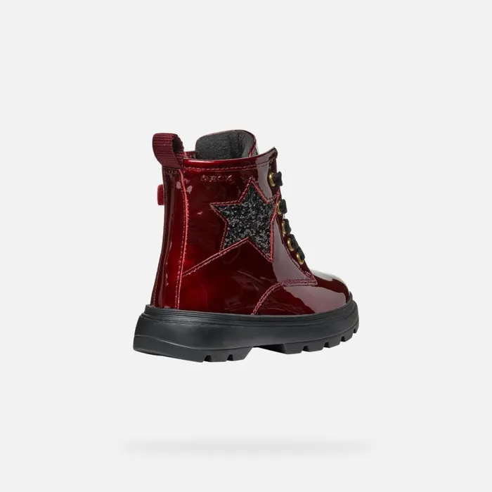 Geox Ankle Boots KIDDARTAH TODDLER GIRL Dark Burgundy Mid Calf Boots Dark Burgundy 8211 Kids