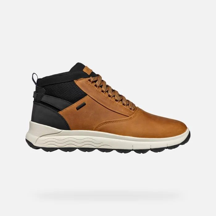 Geox Ankle Boots SPHERICA 4X4 ABX MAN Cognac Waterproof Boots Cognac 8211 Man