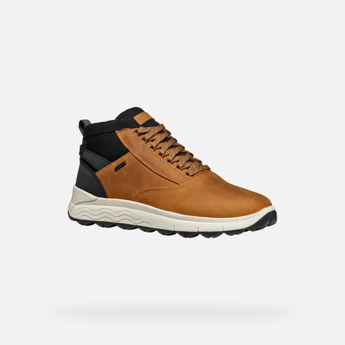 Geox Ankle Boots SPHERICA 4X4 ABX MAN Cognac Waterproof Boots Cognac 8211 Man