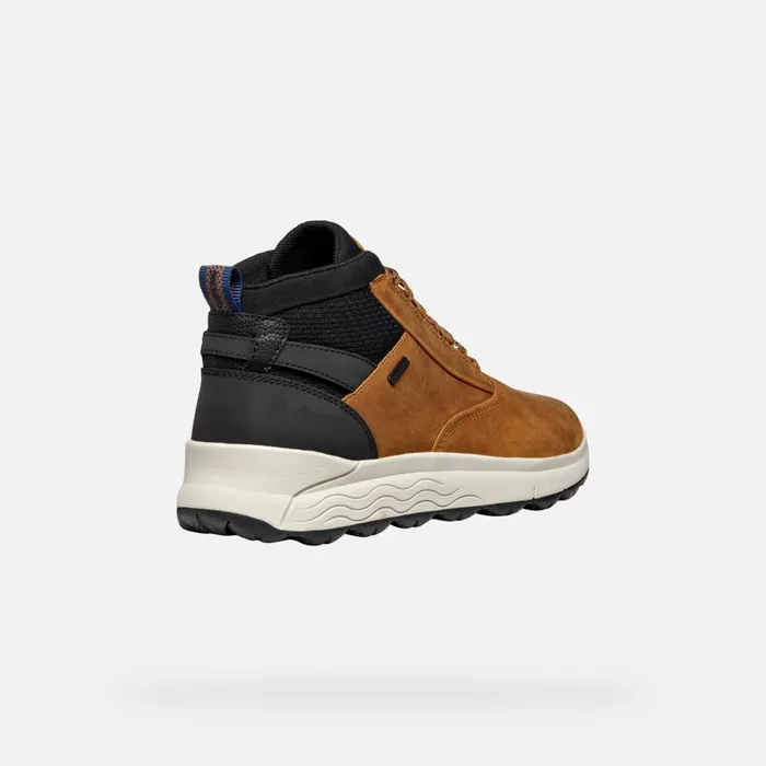 Geox Ankle Boots SPHERICA 4X4 ABX MAN Cognac Waterproof Boots Cognac 8211 Man