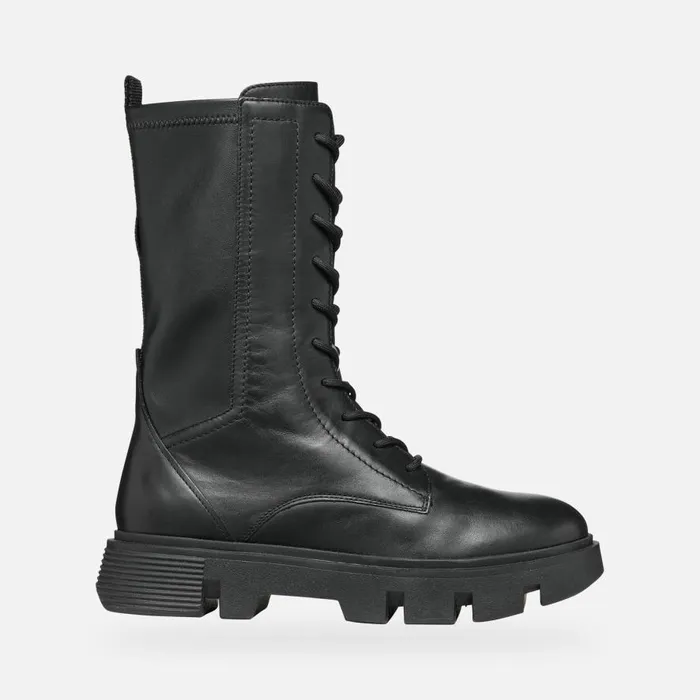 Geox Ankle Boots VILDE H Biker Ankle Boots Black Woman Geox Black 8211 Woman