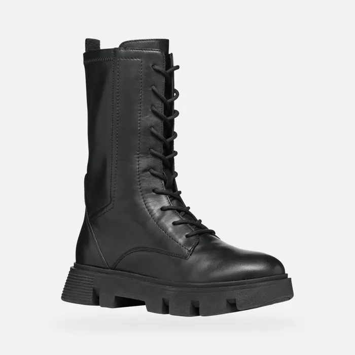Geox Ankle Boots VILDE H Biker Ankle Boots Black Woman Geox Black 8211 Woman