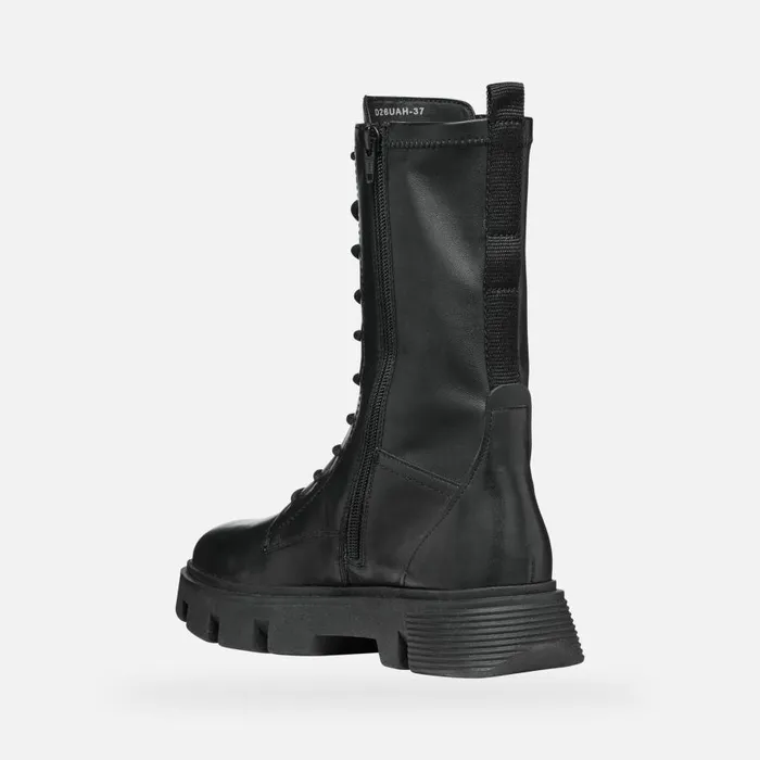 Geox Ankle Boots VILDE H Biker Ankle Boots Black Woman Geox Black 8211 Woman