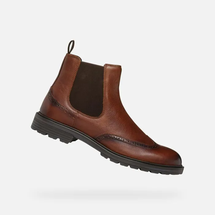 Geox Ankle Boots WALK PLEASURE C MAN Light Brown Chelsea Boots Light Brown 8211 Man Geox Ankle Boots WALK PLEASURE C MAN Light Brown Chelsea Boots Light Brown 8211 Man