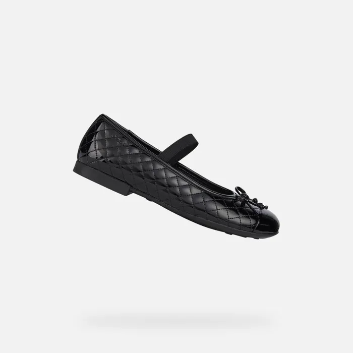 Geox Ballerinas PLIE039 Junior Girl039s Patent Leather Ballerina Flats Geox Black 8211 Kids Geox Ballerinas PLIE039 Junior Girl039s Patent Leather Ballerina Flats Geox Black 8211 Kids