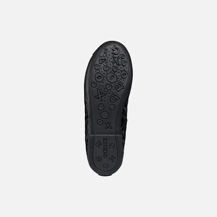 Geox Ballerinas PLIE039 Junior Girl039s Patent Leather Ballerina Flats Geox Black 8211 Kids