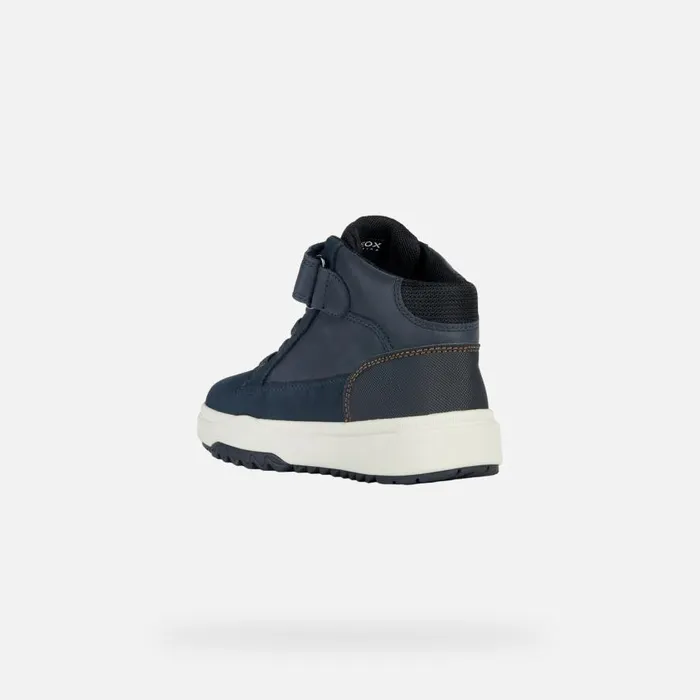 Geox Boots BUNSHEE B ABX Waterproof Boots Navy Blue Junior Boy Geox Navyblack 8211 Kids