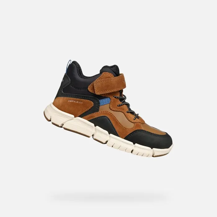 Geox Boots FLEXYPER ABX BOY Light BrownBlack Waterproof Boots Light Brownblack 8211 Kids Geox Boots FLEXYPER ABX BOY Light BrownBlack Waterproof Boots Light Brownblack 8211 Kids