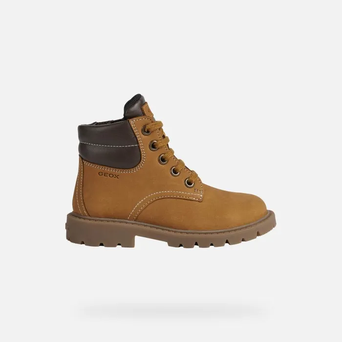 Geox Boots SHAYLAX B Mid Calf Boots Yellow Kids UPPER CASUAL Yellowbrown 8211 Kids