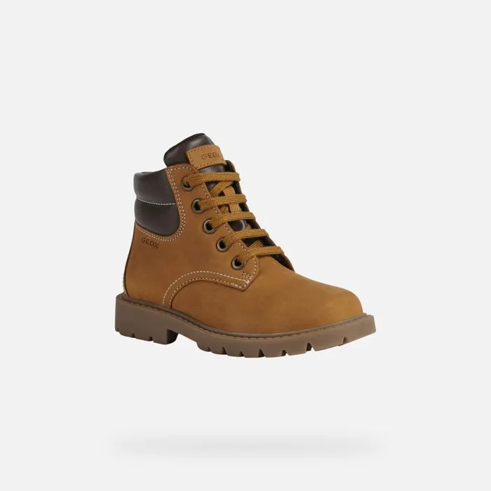 Geox Boots SHAYLAX B Mid Calf Boots Yellow Kids UPPER CASUAL Yellowbrown 8211 Kids