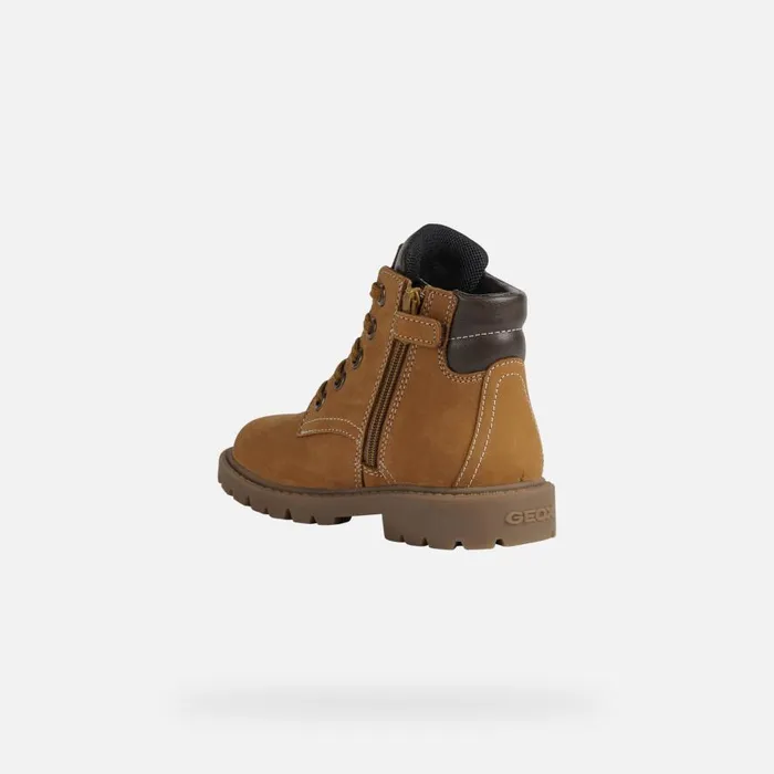 Geox Boots SHAYLAX B Mid Calf Boots Yellow Kids UPPER CASUAL Yellowbrown 8211 Kids