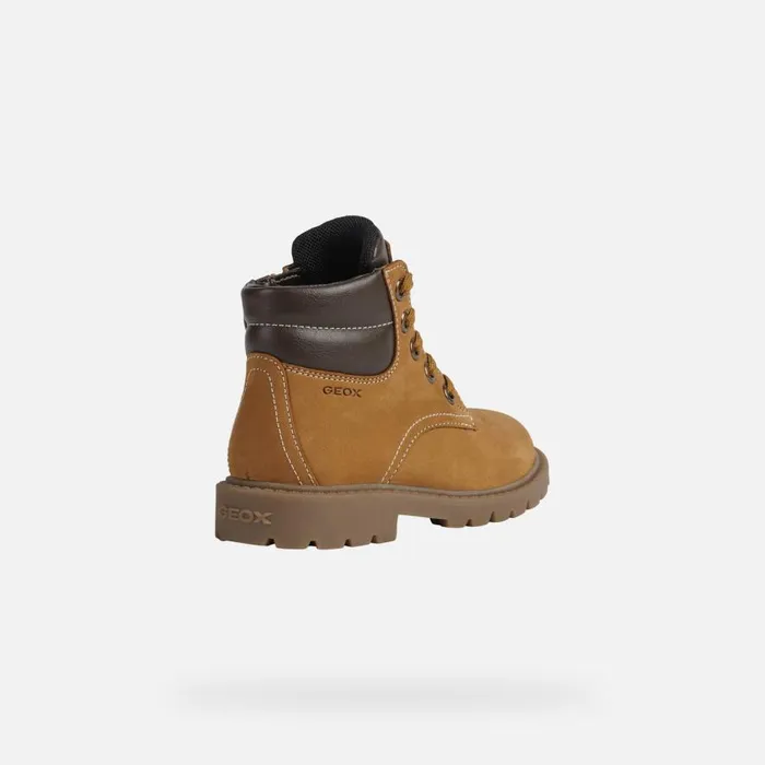 Geox Boots SHAYLAX B Mid Calf Boots Yellow Kids UPPER CASUAL Yellowbrown 8211 Kids