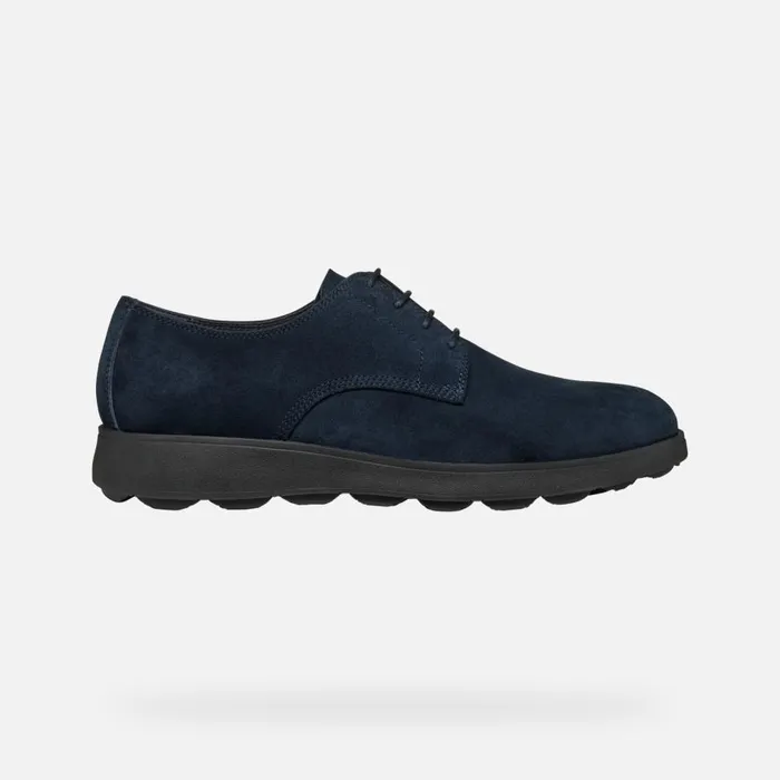 Geox Casual Shoes SPHERICA EC10 MAN Navy Suede Shoes Navy 8211 Man