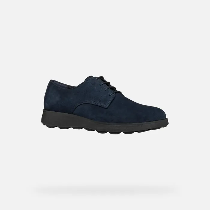 Geox Casual Shoes SPHERICA EC10 MAN Navy Suede Shoes Navy 8211 Man