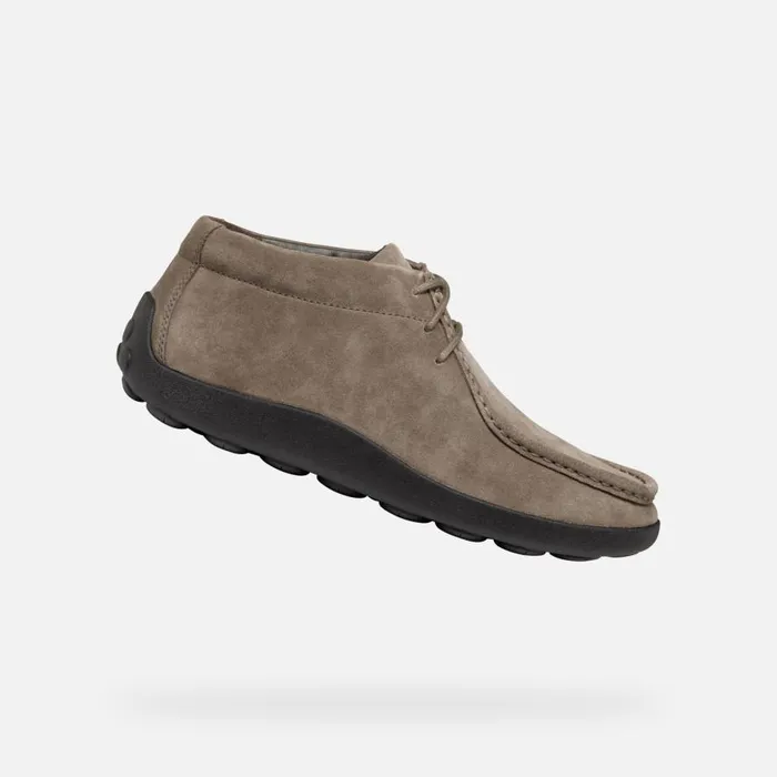 Geox Casual Shoes SPHERICA EC14 MAN Dove Grey Suede Loafers Dove Grey 8211 Man Geox Casual Shoes SPHERICA EC14 MAN Dove Grey Suede Loafers Dove Grey 8211 Man