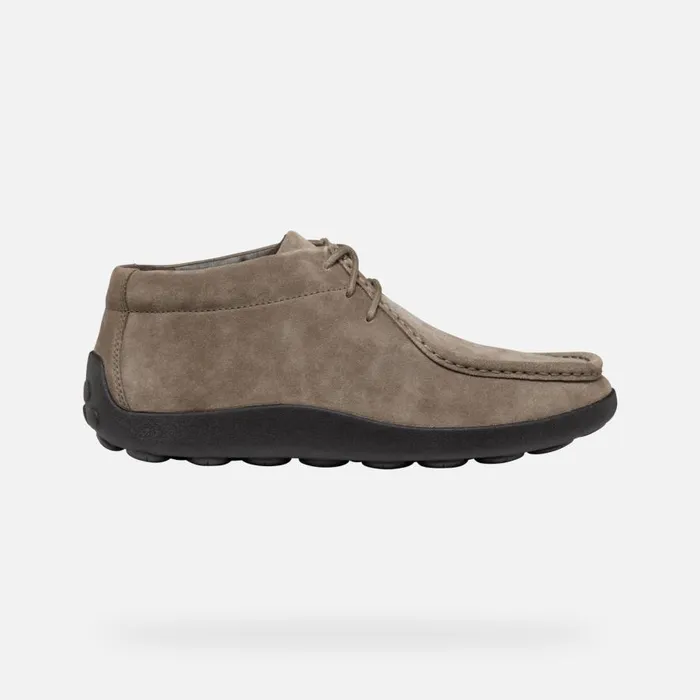 Geox Casual Shoes SPHERICA EC14 MAN Dove Grey Suede Loafers Dove Grey 8211 Man