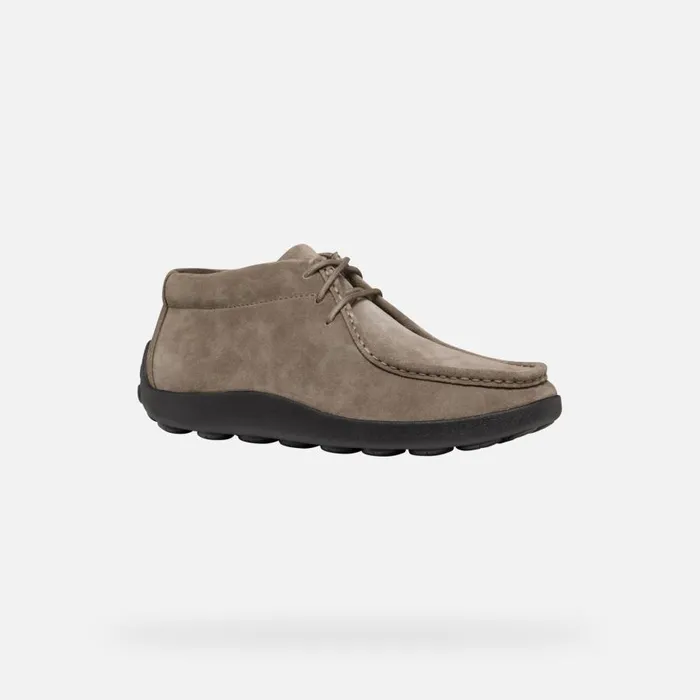 Geox Casual Shoes SPHERICA EC14 MAN Dove Grey Suede Loafers Dove Grey 8211 Man