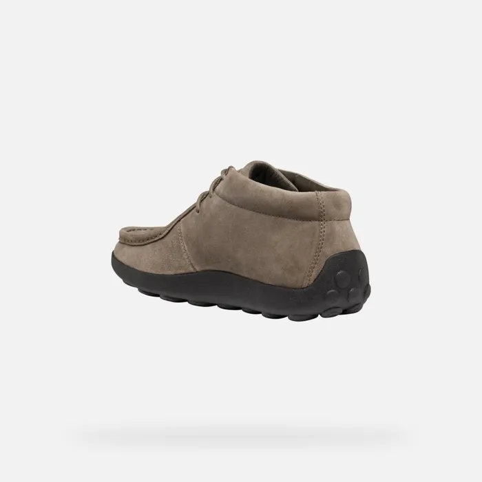 Geox Casual Shoes SPHERICA EC14 MAN Dove Grey Suede Loafers Dove Grey 8211 Man