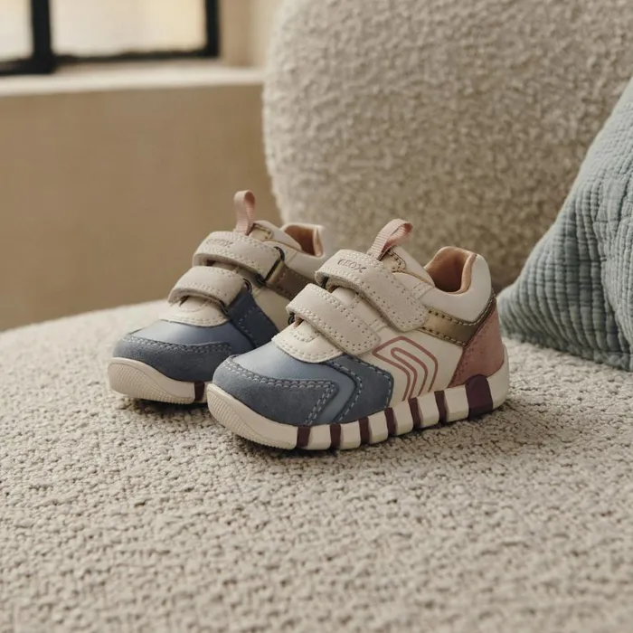 Geox First Steps IUPIDOO BABY AvioPink Sneakers With Straps Aviopink 8211 Kids