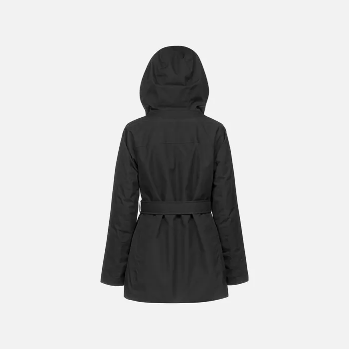 Geox Jackets GENDRY ABX WOMAN Black Short Parka Black 8211 Woman
