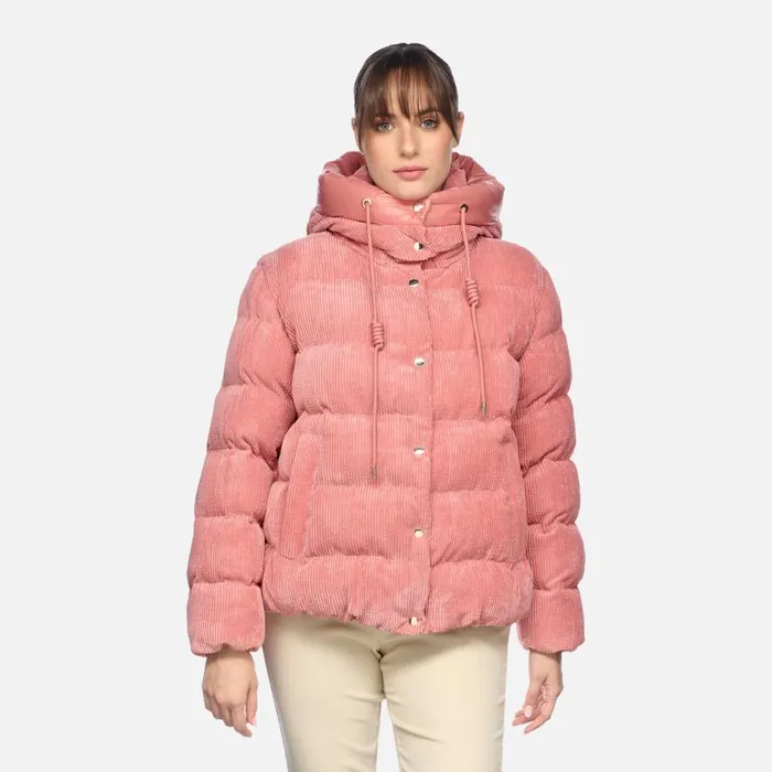 Geox Jackets LOISIA WOMAN Dusty Rose Quilted Jacket Dusty Rose 8211 Woman