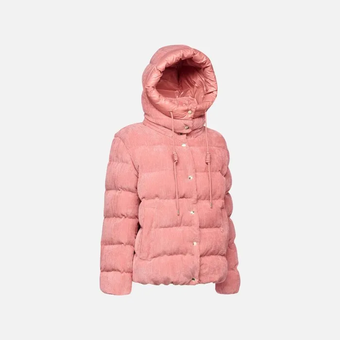 Geox Jackets LOISIA WOMAN Dusty Rose Quilted Jacket Dusty Rose 8211 Woman