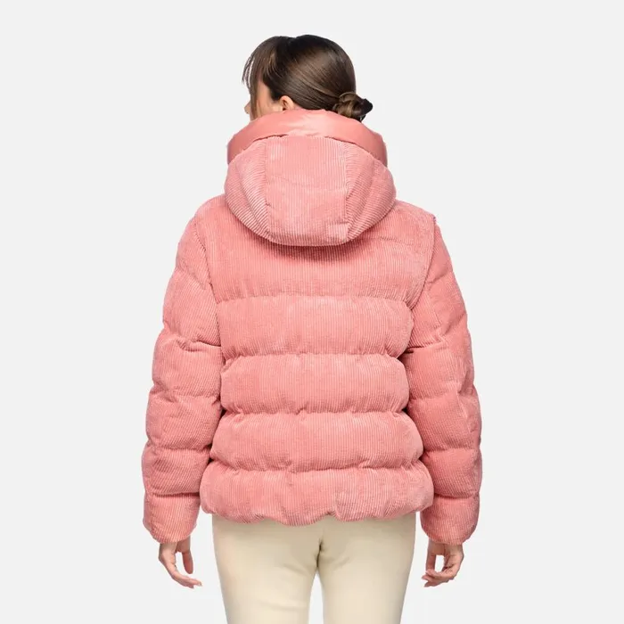 Geox Jackets LOISIA WOMAN Dusty Rose Quilted Jacket Dusty Rose 8211 Woman