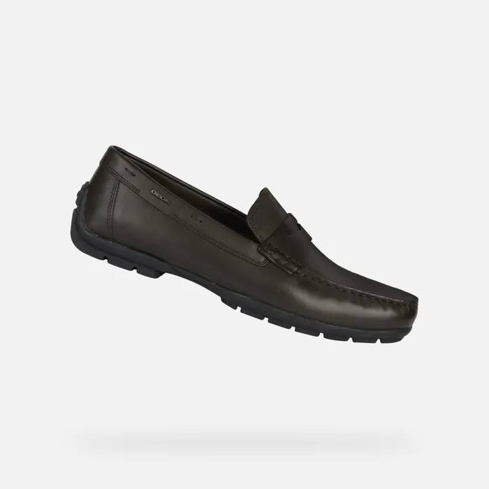 Geox Loafers MONER W 2FIT D Leather Loafers Coffee Man Geox Coffee 8211 Man