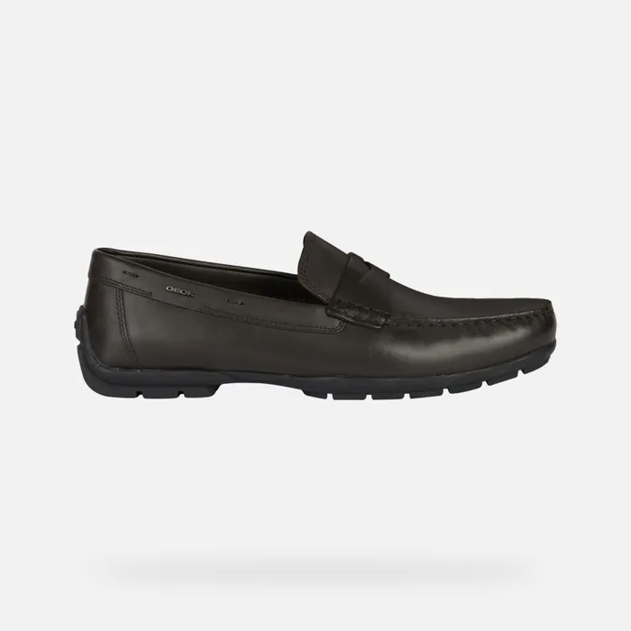 Geox Loafers MONER W 2FIT D Leather Loafers Coffee Man Geox Coffee 8211 Man