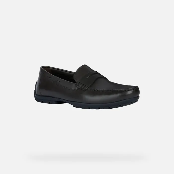 Geox Loafers MONER W 2FIT D Leather Loafers Coffee Man Geox Coffee 8211 Man