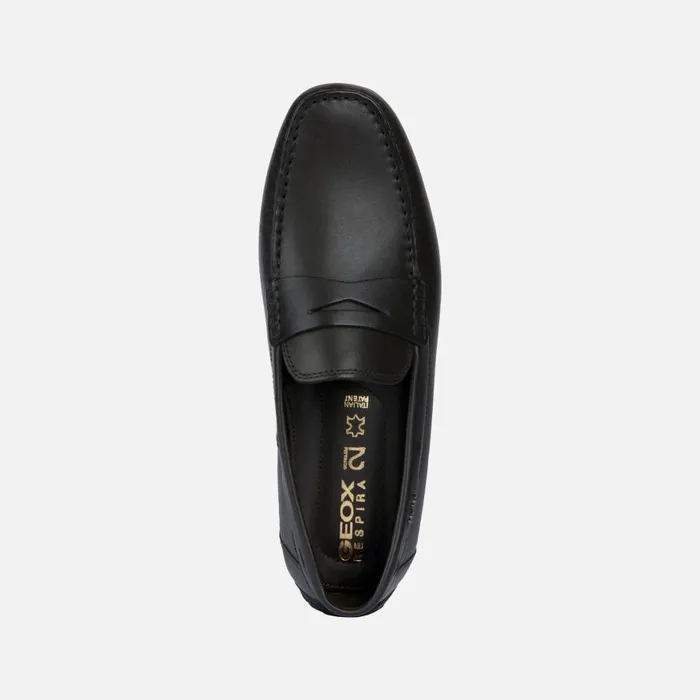 Geox Loafers MONER W 2FIT D Leather Loafers Coffee Man Geox Coffee 8211 Man