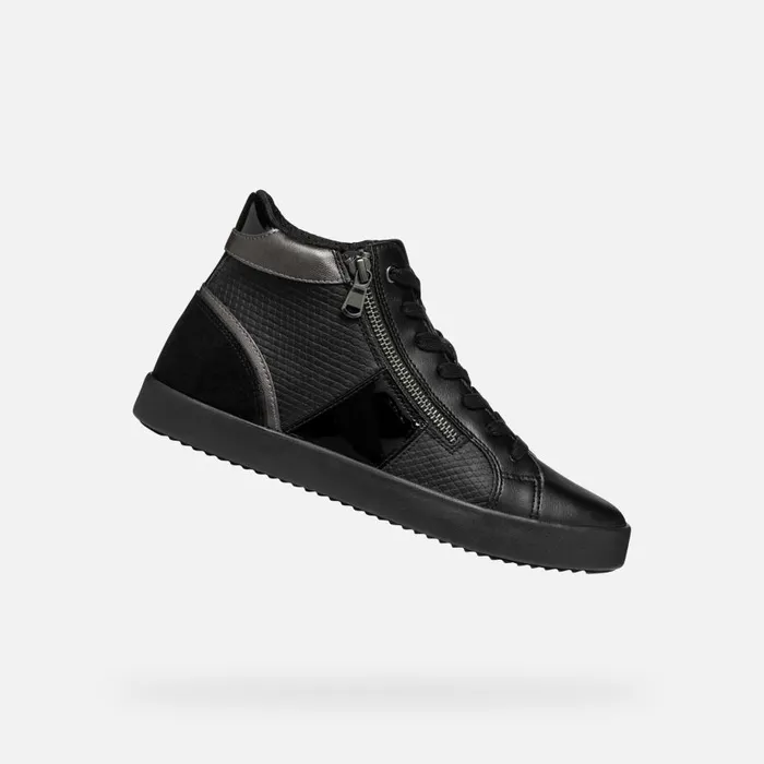 Geox Sneakers BLOMIEE WOMAN Black High Top Sneakers Black 8211 Woman