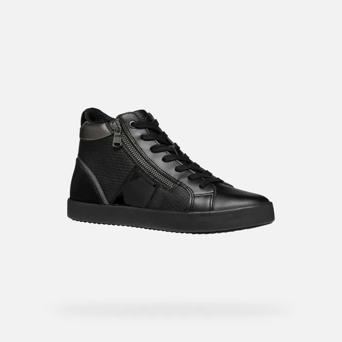 Geox Sneakers BLOMIEE WOMAN Black High Top Sneakers Black 8211 Woman