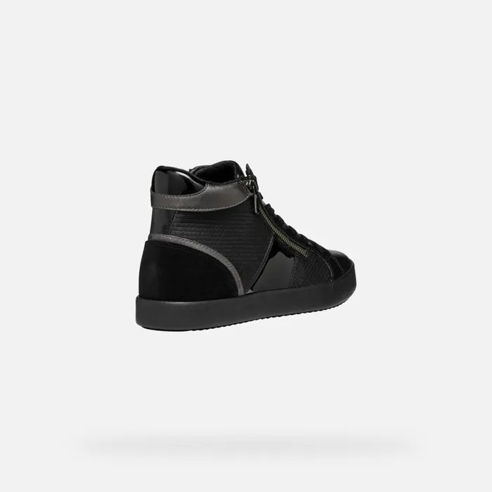 Geox Sneakers BLOMIEE WOMAN Black High Top Sneakers Black 8211 Woman
